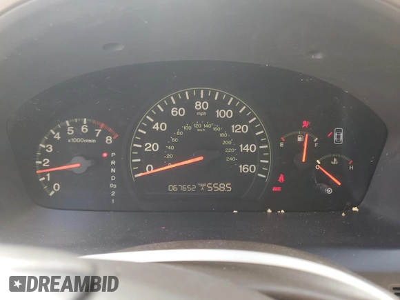 2003 Honda Accord LX with VIN 1HGCM56303A145989, listed as a Copart auction lot 56981815 with 67,652 mi miles and Salvage title. Bid and sale history available at DreamBid. Image 9.