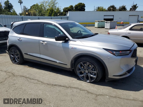 2022 Acura MDX w/A-Spec Package with VIN 5J8YE1H05NL024669, listed as a Copart auction lot 54139455 with 54,126 mi miles and Salvage Title. Bid and sale history available at carsss.com. Image 4.