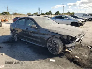 2024 Mercedes-Benz C 43 AMG z VIN W1KAF8HB6RR185662, wystawiony jako Copart lot #84099634 z przebiegiem 7 044 mil mil oraz Szkoda całkowita • Salvage title. Historia ofert i sprzedaży dostępna na DreamBid. Obrazek 4.