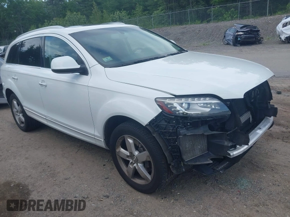 2015 Audi Q7 Premium Plus with VIN WA1LGAFE3FD008123, listed as a IAAI auction lot 42524845 with 94,785 mi miles and . Bid and sale history available at DreamBid. Image 1.
