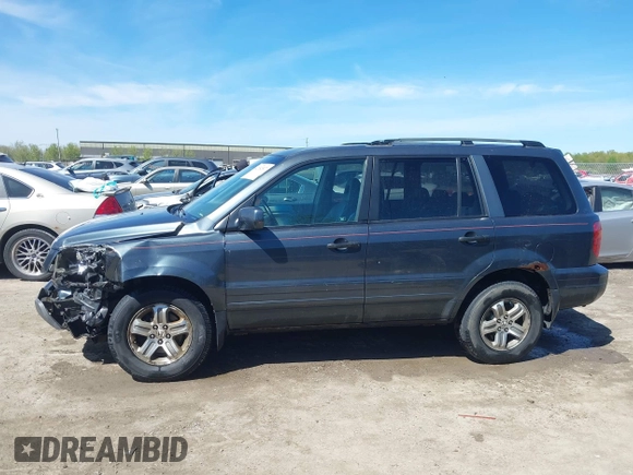2005 Honda Pilot EX-L with VIN 2HKYF18625H515771, listed as a IAAI auction lot 42152527 with 293,380 mi miles and . Bid and sale history available at DreamBid. Image 14.