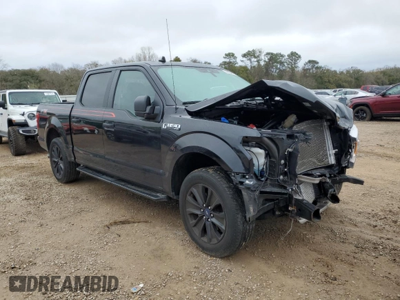 2020 Ford F-150 XL with VIN 1FTEW1CP2LFC63742, listed as a Copart auction lot 48354875 with 24,493 mi miles and Salvage Title. Bid and sale history available at DreamBid. Image 4.