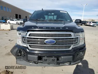 2018 Ford F-150 XL with VIN 1FTEW1EG3JFC45745, listed as a Copart auction lot 49292185 with 92,542 mi miles and Salvage Title. Bid and sale history available at carsss.com. Image 5.
