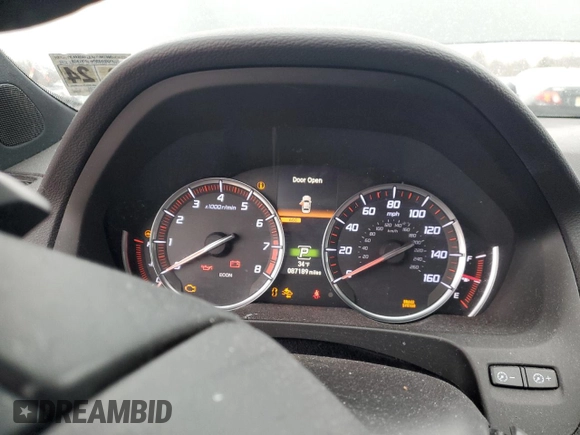 2019 Acura TLX w/A-Spec Pkg with VIN 19UUB2F63KA000057, listed as a Copart auction lot 44729405 with 87,189 mi miles and Salvage Title. Bid and sale history available at carsss.com. Image 9.