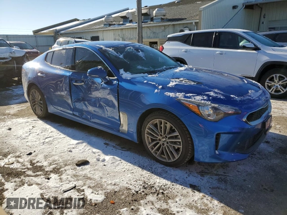 2018 Kia Stinger with VIN KNAE15LA6J6031365, listed as a Copart auction lot 87722525 with 62,489 mi miles and Salvage Title. Bid and sale history available at DreamBid. Image 4.