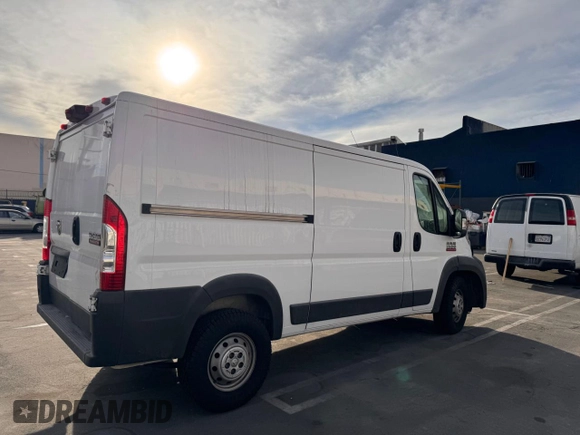 2018 Ram ProMaster Cargo with VIN 3C6TRVAG5JE147460, listed as a Copart auction lot 80108494 with Not Provided miles and Clean Title. Bid and sale history available at DreamBid. Image 4.