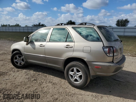 2001 Lexus RX 300 with VIN JTJGF10U410090158, listed as a Copart auction lot 77817154 with 130,583 mi miles and Salvage Title. Bid and sale history available at carsss.com. Image 2.