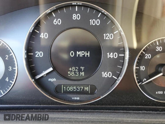 2008 Mercedes-Benz CLK-Class 3.5L with VIN WDBTJ56H38F234192, listed as a Copart auction lot 75845804 with 0 mi miles and Salvage Title. Bid and sale history available at carsss.com. Image 9.