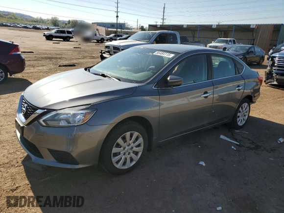 2017 Nissan Sentra SV with VIN 3N1AB7AP4HL723998, listed as a Copart auction lot 56484115 with 39,353 mi miles and Salvage title. Bid and sale history available at DreamBid. Image 1.