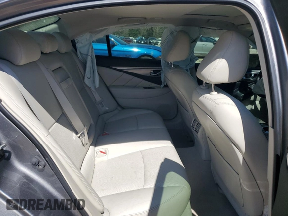 2015 Infiniti Q50 Premium with VIN JN1BV7APXFM348648, listed as a Copart auction lot 48881825 with 163,955 mi miles and Salvage Title. Bid and sale history available at carsss.com. Image 11.