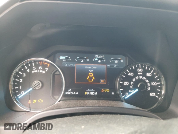 2018 Ford F-150 XL with VIN 1FTEW1E50JFE41365, listed as a Copart auction lot 55334975 with 25,270 mi miles and Salvage title. Bid and sale history available at DreamBid. Image 9.