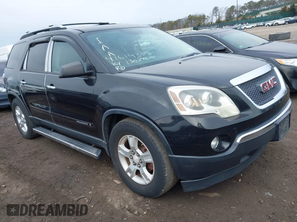 2008 GMC Acadia SLE1 with VIN 1GKEV13718J302154, listed as a IAAI auction lot 41614384 with 130,846 mi miles. Bid and sale history available at carsss.com. Image 1.