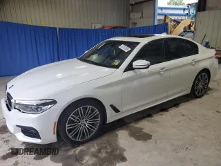 2018 BMW 5 Series 540i xDrive with VIN WBAJE7C53JWC54662, listed as a Copart auction lot 63703595 with 96,523 mi miles and Salvage title. Bid and sale history available at DreamBid. Image 1.