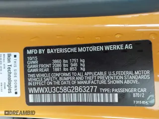 2016 MINI Cooper Hardtop 4 Door S with VIN WMWXU3C58G2B63277, listed as a IAAI auction lot 41566817 with 98,195 mi miles. Bid and sale history available at carsss.com. Image 9.