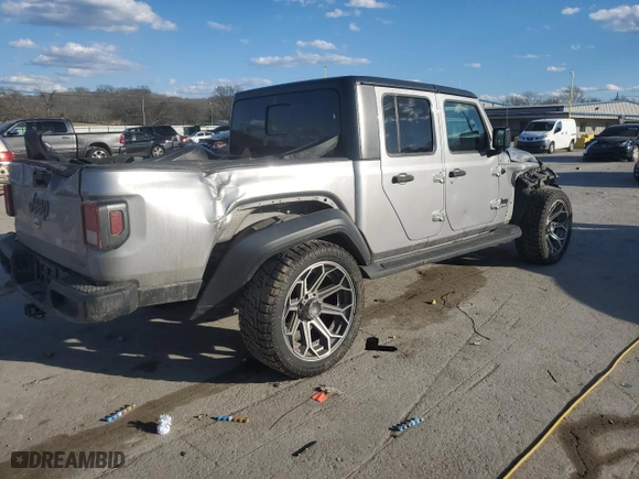 2020 Jeep Gladiator Sport S with VIN 1C6HJTAG9LL159395, listed as a Copart auction lot 47348875 with 135,095 mi miles and Salvage Title. Bid and sale history available at carsss.com. Image 3.