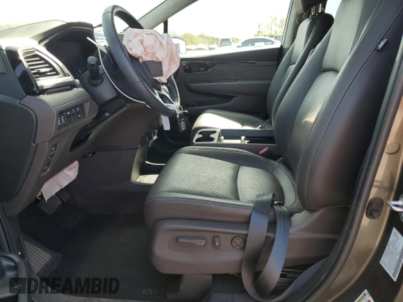 2023 Honda Odyssey Touring with VIN 5FNRL6H89PB034171, listed as a Copart auction lot 55039095 with Not Provided miles and Salvage Title. Bid and sale history available at DreamBid. Image 7.
