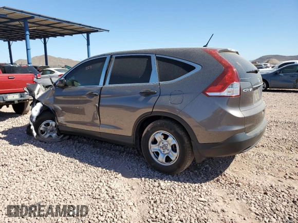 2013 Honda CR-V LX with VIN 3CZRM3H37DG703215, listed as a Copart auction lot 66378645 with 66,717 mi miles and Salvage title. Bid and sale history available at DreamBid. Image 2.