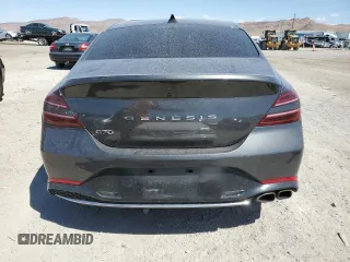 2022 Genesis G70 2.0T with VIN KMTG34TA3NU099562, listed as a Copart auction lot 69646954 with 50,334 mi miles and Salvage Title. Bid and sale history available at carsss.com. Image 6.