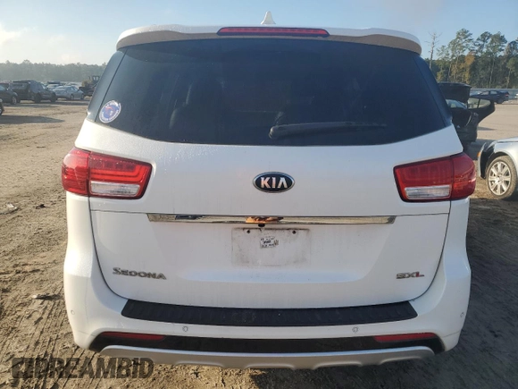 2017 Kia Sedona SX-L with VIN KNDME5C16H6334580, listed as a Copart auction lot 80086864 with 93,437 mi miles and Salvage Title. Bid and sale history available at carsss.com. Image 6.
