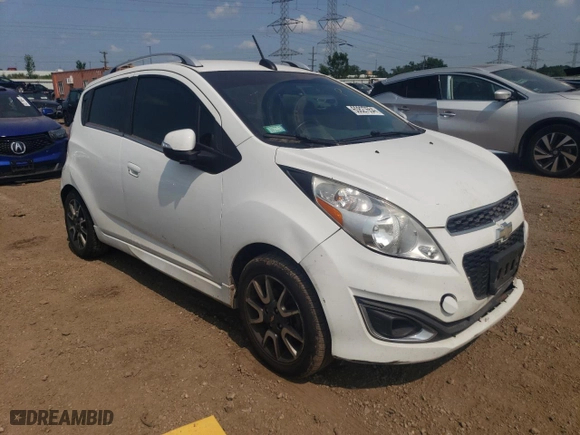 2015 Chevrolet Spark LT with VIN KL8CF6S99FC702215, listed as a Copart auction lot 60827654 with 134,050 mi miles and Salvage Title. Bid and sale history available at carsss.com. Image 4.