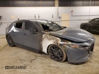 2023 Mazda 3 S Carbon Edition with VIN JM1BPBLMXP1610653, listed as a Copart auction lot 43354925 with Not Provided miles and Salvage Title. Bid and sale history available at DreamBid. Image 4.