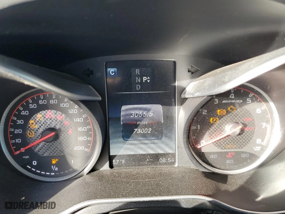 2016 Mercedes-Benz C-Class AMG C 63 S with VIN 55SWF8HB4GU128992, listed as a Copart auction lot 85924304 with 73,002 mi miles and Salvage Title. Bid and sale history available at carsss.com. Image 9.