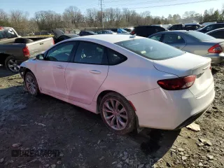 2015 Chrysler 200 S with VIN 1C3CCCBG9FN757009, listed as a Copart auction lot 46372635 with 82,536 mi miles and Salvage Title. Bid and sale history available at carsss.com. Image 2.