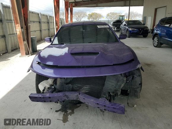 2019 Dodge Charger Scat Pack with VIN 2C3CDXGJ2KH633787, listed as a Copart auction lot 52279515 with 54,742 mi miles and Salvage Title. Bid and sale history available at DreamBid. Image 5.