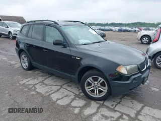 2005 BMW X3 3.0i z VIN WBXPA93465WD09951, wystawiony jako IAAI lot #42365066 z przebiegiem 134 081 mil mil oraz . Historia ofert i sprzedaży dostępna na DreamBid. Obrazek 1.