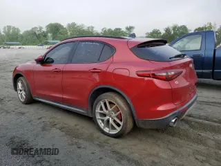 2019 Alfa Romeo Stelvio Ti z VIN ZASPAKBN2K7C35002, wystawiony jako Copart lot #55448965 z przebiegiem 109 812 mil mil oraz Tytuł czysty. Historia ofert i sprzedaży dostępna na DreamBid. Obrazek 2.