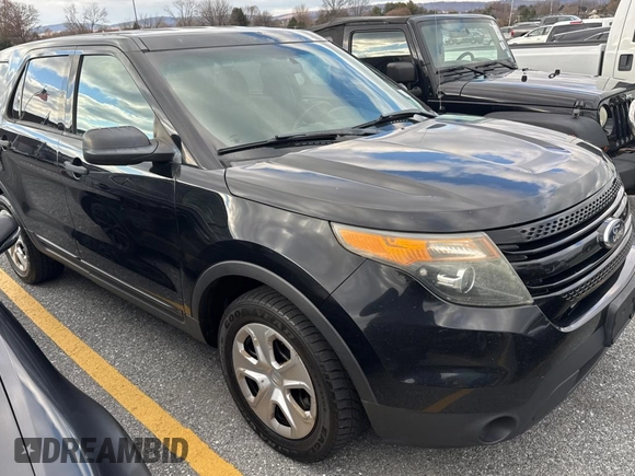 2014 Ford Utility Police Interceptor with VIN 1FM5K8AR3EGC40794, listed as a Copart auction lot 83628614 with 198,516 mi miles and Clean Title. Bid and sale history available at carsss.com. Image 1.