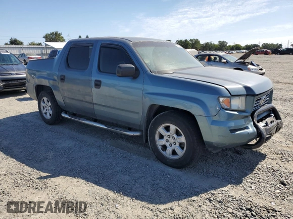 2007 Honda Ridgeline RT with VIN 2HJYK16297H547412, listed as a Copart auction lot 58026435 with 277,921 mi miles and Salvage title. Bid and sale history available at DreamBid. Image 4.