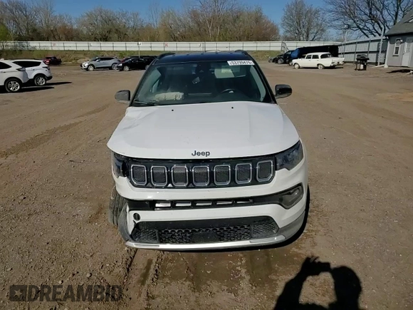 2022 Jeep Compass Limited с VIN 3C4NJDCB3NT132509, выставлен на аукционе Copart как лот 53799475 с пробегом 44 528 миль миль и На запчасти • Non repairable. История ставок и продаж доступна на DreamBid. Изображение 14.