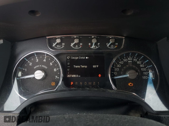2011 Ford F-150 Lariat with VIN 1FTFW1E65BFC05275, listed as a Copart auction lot 58906624 with 207,488 mi miles and Clean Title. Bid and sale history available at carsss.com. Image 9.