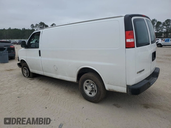 2021 Chevrolet Express Cargo with VIN 1GCWGAFP2M1217923, listed as a Copart auction lot 44116785 with 277,325 mi miles and Salvage title. Bid and sale history available at DreamBid. Image 2.