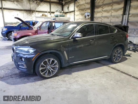 2015 BMW X6 xDrive35i with VIN 5UXKU2C52F0F95346, listed as a Copart auction lot 71660952 with 0 mi miles. Bid and sale history available at carsss.com. Image 1.