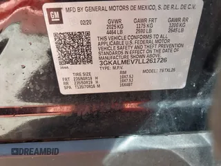 2020 GMC Terrain SLE с VIN 3GKALMEV7LL261726, выставлен на аукционе IAAI как лот 42248008 с пробегом 113 887 миль миль и . История ставок и продаж доступна на DreamBid. Изображение 9.