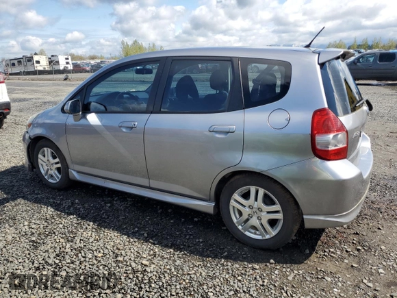 2008 Honda Fit Sport with VIN JHMGD37658S025358, listed as a Copart auction lot 51321675 with 225,596 mi miles and Salvage Title. Bid and sale history available at carsss.com. Image 2.