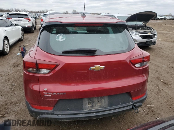 2021 Chevrolet TrailBlazer LS with VIN KL79MNSL5MB053560, listed as a Copart auction lot 51817485 with 72,101 mi miles and Salvage Title. Bid and sale history available at carsss.com. Image 6.