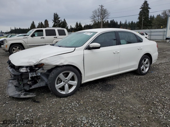 2014 Volkswagen Passat SE with VIN 1VWBP7A36EC007124, listed as a Copart auction lot 49841175 with 89,311 mi miles and Salvage Title. Bid and sale history available at carsss.com. Image 1.