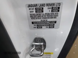 2015 Jaguar F-Type R z VIN SAJWA6DA3FMK21267, wystawiony jako IAAI lot #42116034 z przebiegiem 60 044 mil mil oraz . Historia ofert i sprzedaży dostępna na DreamBid. Obrazek 9.