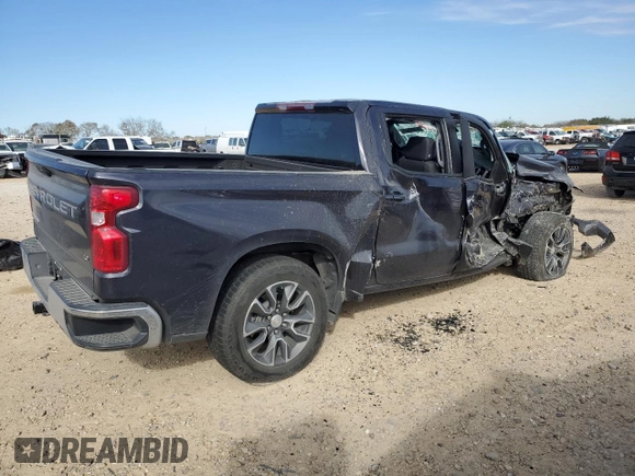 2022 Chevrolet Silverado 1500 LT with VIN 3GCUDDED1NG652802, listed as a Copart auction lot 87692655 with Not Provided miles and Salvage Title. Bid and sale history available at DreamBid. Image 3.