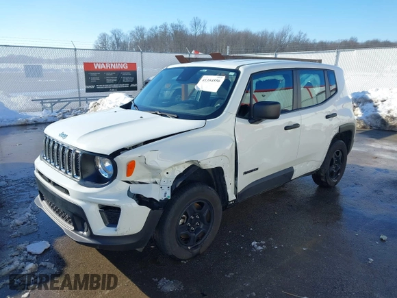 2021 Jeep Renegade Jeepster with VIN ZACNJDAB0MPN28743, listed as a IAAI auction lot 41354556 with 35,738 mi miles and . Bid and sale history available at DreamBid. Image 2.