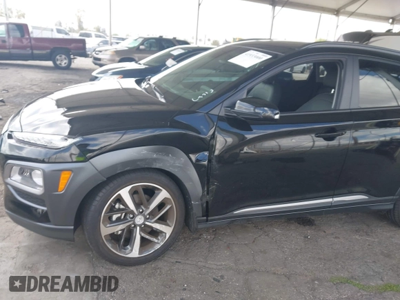 2019 Hyundai Kona Limited with VIN KM8K33A55KU299911, listed as a IAAI auction lot 41933000 with 3,671 mi miles. Bid and sale history available at carsss.com. Image 6.