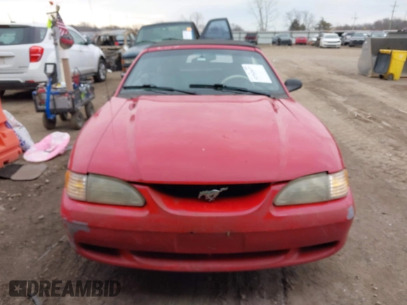 1998 Ford Mustang with VIN 1FAFP4443WF256137, listed as a IAAI auction lot 41542677 with 175,919 mi miles. Bid and sale history available at carsss.com. Image 12.