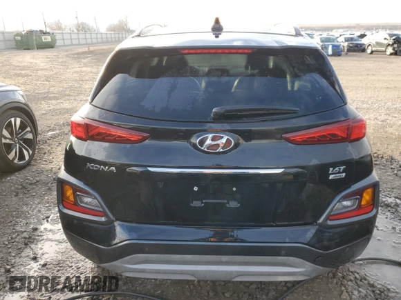 2019 Hyundai Kona Ultimate with VIN KM8K5CA52KU246755, listed as a Copart auction lot 87743275 with 107,377 mi miles and Clean Title. Bid and sale history available at carsss.com. Image 6.