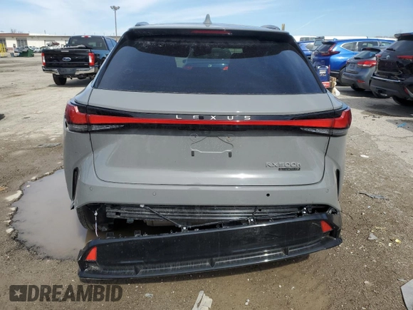 2025 Lexus RX with VIN 2T2BCMEA7SC021537, listed as a Copart auction lot 49090535 with 1,242 mi miles and Salvage Title. Bid and sale history available at carsss.com. Image 6.