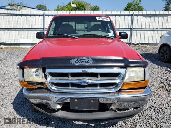 1998 Ford Ranger XL with VIN 1FTYR10C4WTA39478, listed as a Copart auction lot 58703755 with 167,709 mi miles and Salvage title. Bid and sale history available at DreamBid. Image 5.