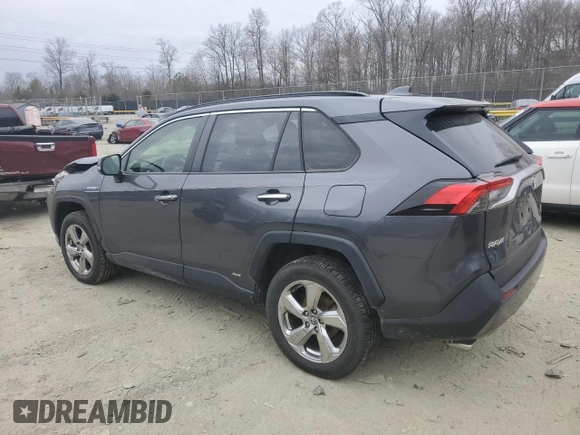 2020 Toyota RAV4 Hybrid Limited with VIN JTMDWRFV4LD545591, listed as a Copart auction lot 47550325 with 117,465 mi miles and Salvage Title. Bid and sale history available at carsss.com. Image 2.