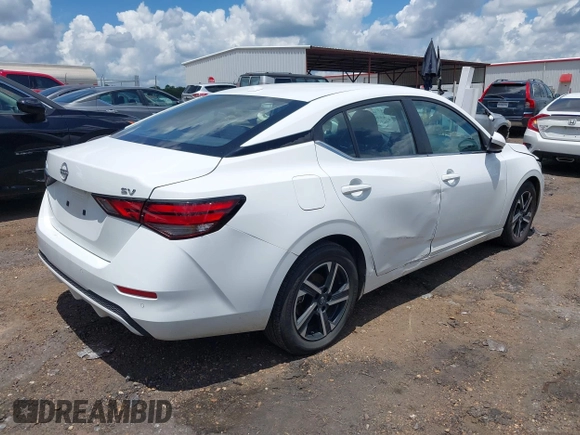 2024 Nissan Sentra SV with VIN 3N1AB8CV4RY348832, listed as a IAAI auction lot 42665119 with 35,994 mi miles and . Bid and sale history available at DreamBid. Image 4.
